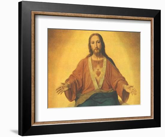 Sacred Heart of Jesus, 1965-null-Framed Giclee Print