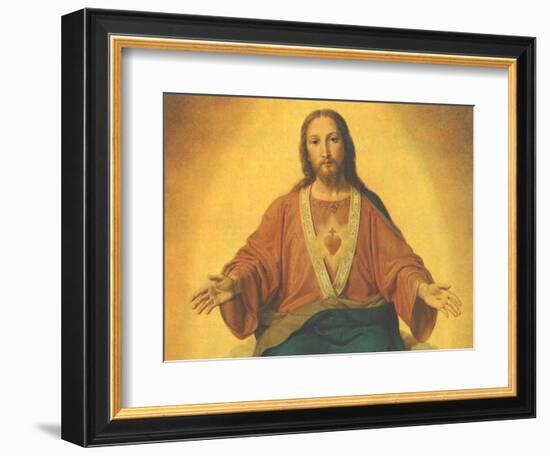Sacred Heart of Jesus, 1965-null-Framed Giclee Print