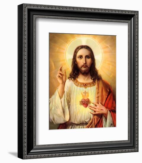 Sacred Heart of Jesus-null-Framed Art Print