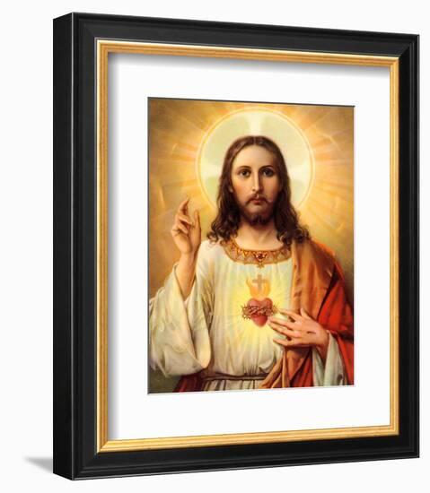 Sacred Heart of Jesus-null-Framed Art Print