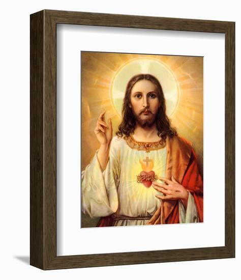 Sacred Heart of Jesus-null-Framed Art Print