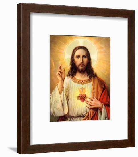 Sacred Heart of Jesus-null-Framed Art Print