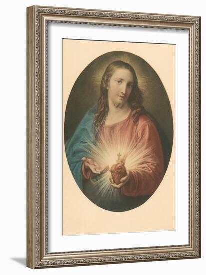 Sacred Heart of Jesus-null-Framed Art Print