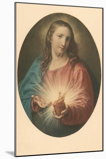 Sacred Heart of Jesus-null-Mounted Art Print