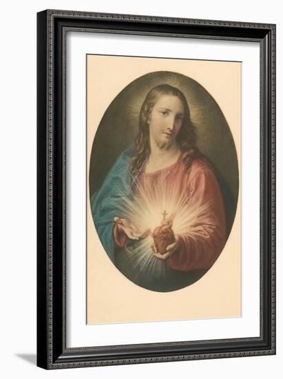 Sacred Heart of Jesus-null-Framed Art Print