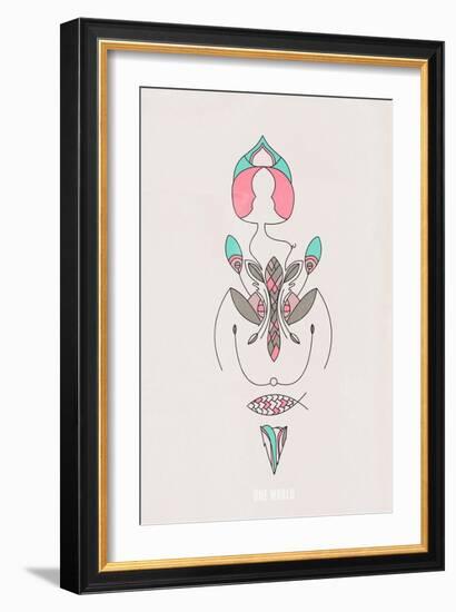 Sacred Molecule by Annimo-null-Framed Art Print