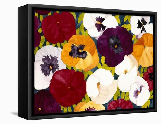 Sacred Pansies-Mary Russel-Framed Premier Image Canvas