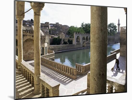 Sacred Pools Surrounded by Mosques and Koranic Colleges, Urfa, Kurdistan, Anatolia-Adam Woolfitt-Mounted Photographic Print