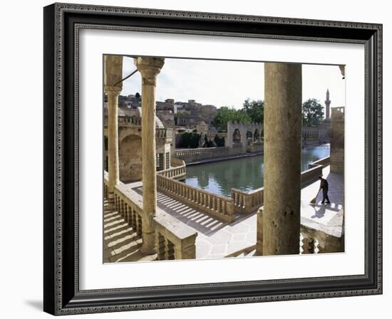 Sacred Pools Surrounded by Mosques and Koranic Colleges, Urfa, Kurdistan, Anatolia-Adam Woolfitt-Framed Photographic Print