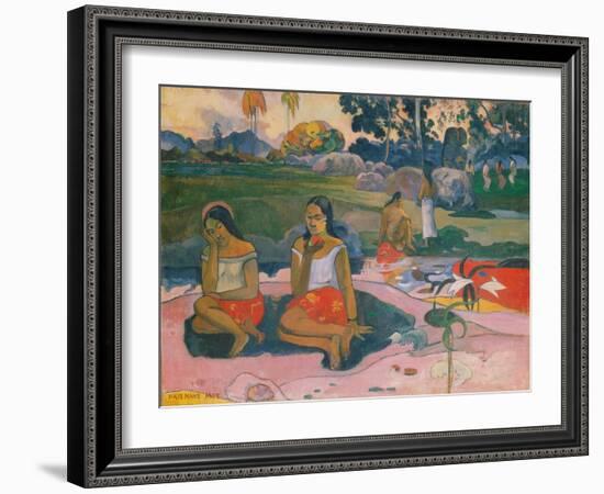 Sacred Spring (Nave Nave Moe), 1894-Paul Gauguin-Framed Giclee Print