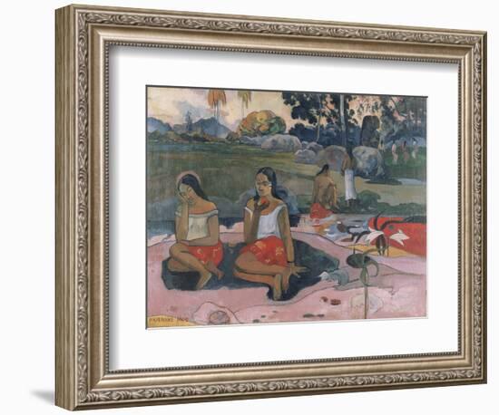 Sacred Spring: Sweet Dreams, 1894-Paul Gauguin-Framed Art Print