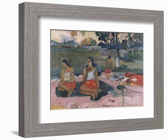 Sacred Spring: Sweet Dreams, 1894-Paul Gauguin-Framed Art Print