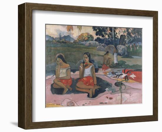 Sacred Spring: Sweet Dreams, 1894-Paul Gauguin-Framed Art Print