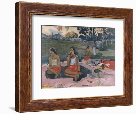 Sacred Spring: Sweet Dreams, 1894-Paul Gauguin-Framed Art Print