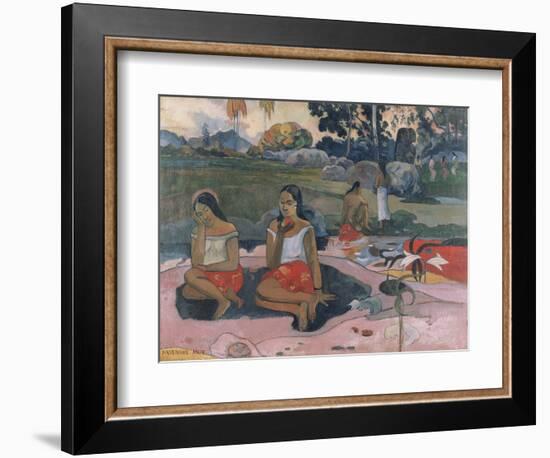 Sacred Spring: Sweet Dreams, 1894-Paul Gauguin-Framed Art Print