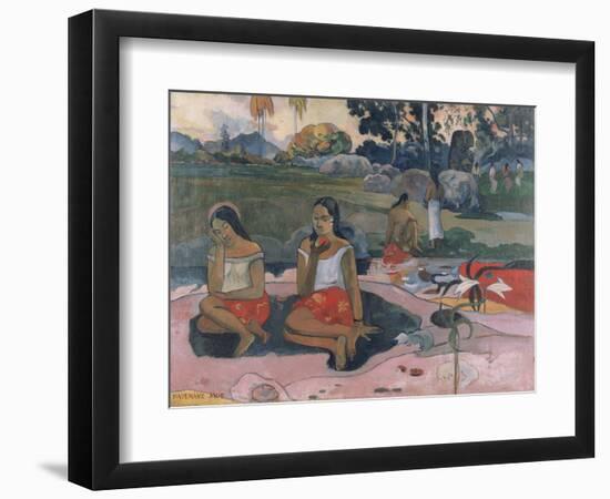 Sacred Spring: Sweet Dreams, 1894-Paul Gauguin-Framed Art Print