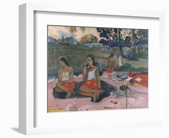 Sacred Spring: Sweet Dreams, 1894-Paul Gauguin-Framed Art Print