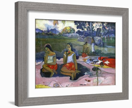 Sacred Spring: Sweet Dreams (Nave Nave Mo), 1894-Paul Gauguin-Framed Giclee Print