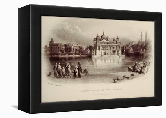 Sacred Temple and Tank - Umritsir-William Carpenter-Framed Premier Image Canvas