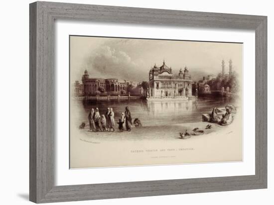 Sacred Temple and Tank - Umritsir-William Carpenter-Framed Giclee Print