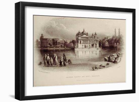 Sacred Temple and Tank - Umritsir-William Carpenter-Framed Giclee Print