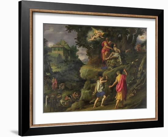 Sacrifice of Isaac, 1601-Alessandro Allori-Framed Giclee Print