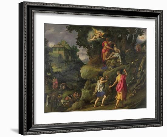 Sacrifice of Isaac, 1601-Alessandro Allori-Framed Giclee Print