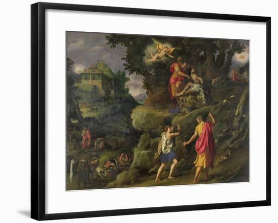 Sacrifice of Isaac, 1601-Alessandro Allori-Framed Giclee Print