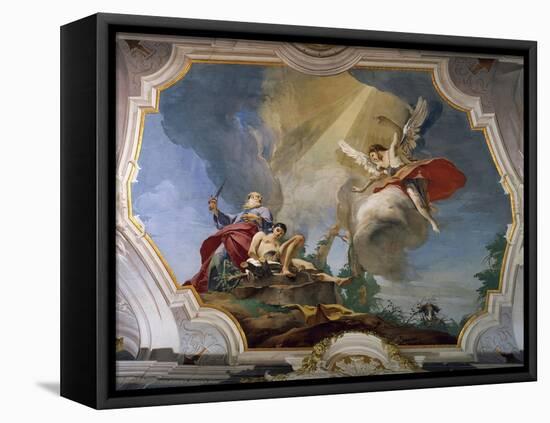 Sacrifice of Isaac, 1726-1728-Giambattista Tiepolo-Framed Premier Image Canvas