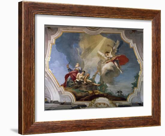 Sacrifice of Isaac, 1726-1728-Giambattista Tiepolo-Framed Giclee Print