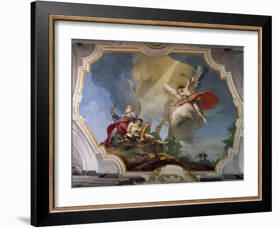 Sacrifice of Isaac, 1726-1728-Giambattista Tiepolo-Framed Giclee Print