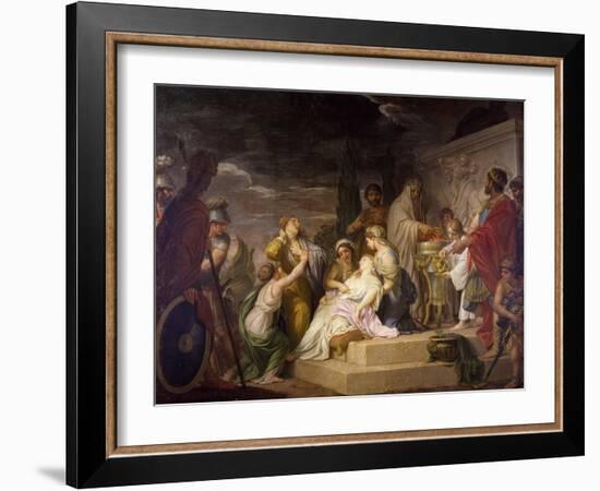 Sacrifice of Polyxena-Domenico Corvi-Framed Giclee Print