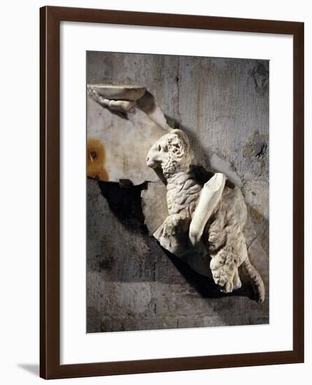 Sacrifice of Ram Relief Related to Cult of Cybele-null-Framed Giclee Print