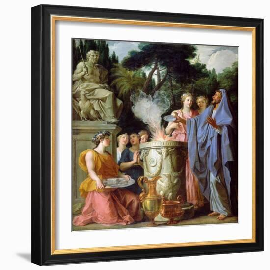 Sacrifice to Jupiter-Noël Coypel-Framed Giclee Print