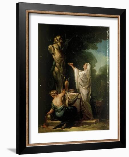 Sacrifice to Pan-Francisco de Goya-Framed Art Print