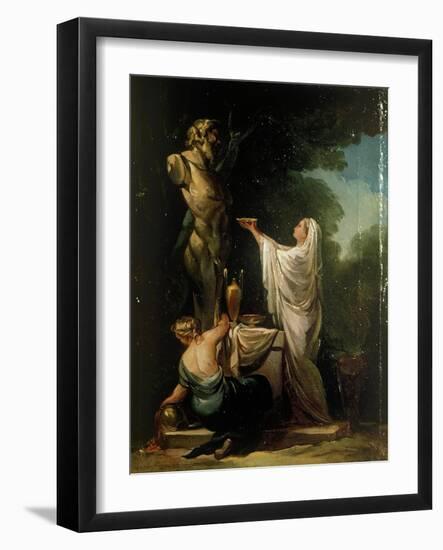 Sacrifice to Pan-Francisco de Goya-Framed Art Print