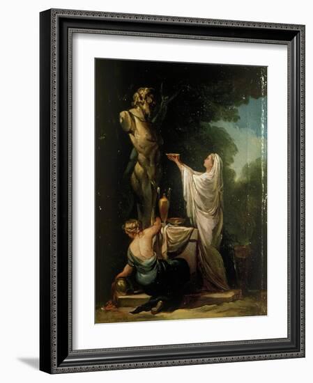 Sacrifice to Pan-Francisco de Goya-Framed Art Print