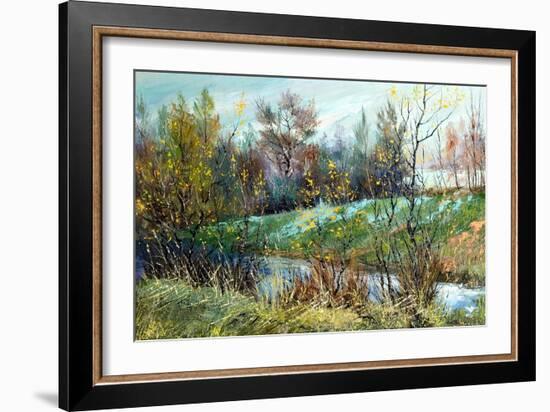 Sad Autumn Landscape-balaikin2009-Framed Art Print