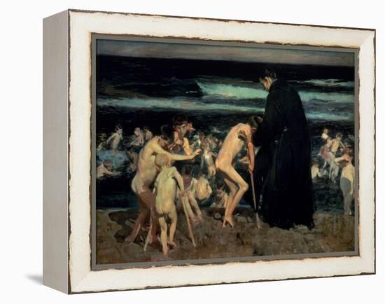 Sad Inheritance-Joaquín Sorolla y Bastida-Framed Premier Image Canvas