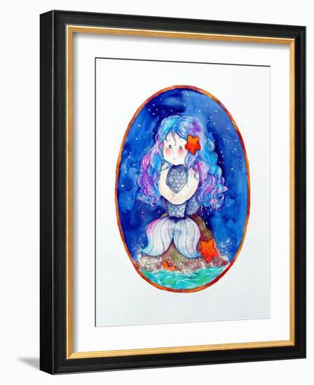Sad Little Mermaid-Maylee Christie-Framed Giclee Print