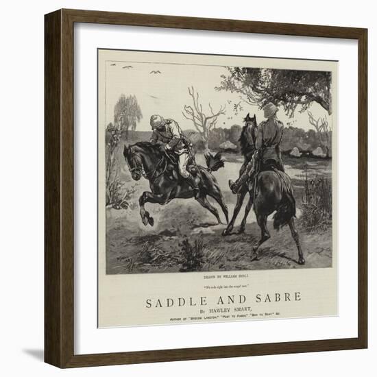 Saddle and Sabre-William Small-Framed Giclee Print