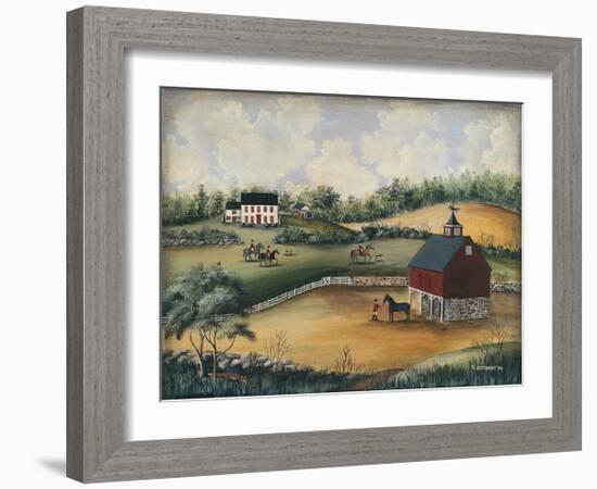 Saddle Up-Barbara Jeffords-Framed Giclee Print