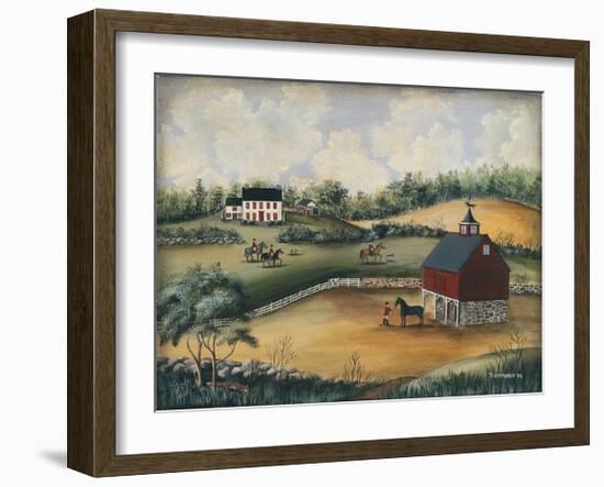 Saddle Up-Barbara Jeffords-Framed Giclee Print