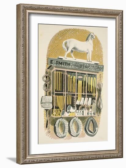 Saddler and Harness Maker-Eric Ravilious-Framed Giclee Print