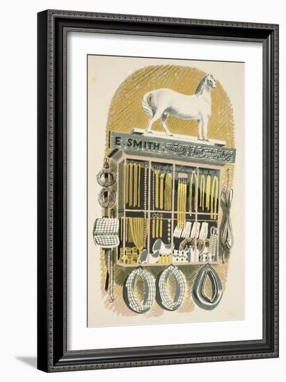 Saddler and Harness Maker-Eric Ravilious-Framed Giclee Print