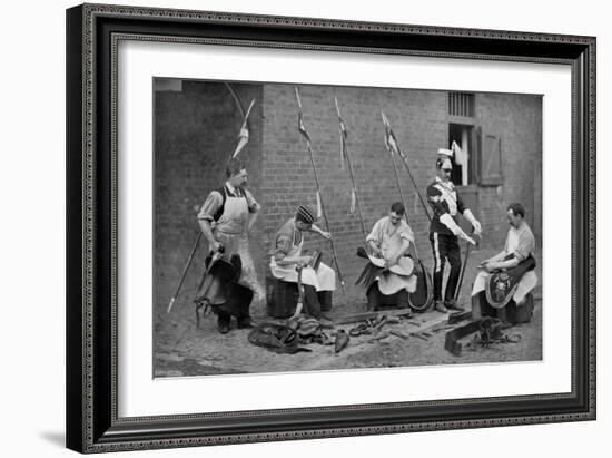 Saddlers of the 17th Lancers at Work, 1896-Gregory & Co-Framed Giclee Print