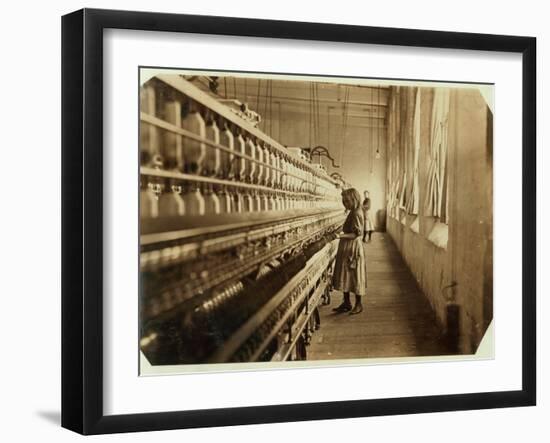 Sadie Pfeifer-Lewis Wickes Hine-Framed Photographic Print