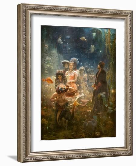 SADKO IN THE UNDERWATER Kingdom, 1876 (Oil on Canvas)-Ilya Efimovich Repin-Framed Giclee Print