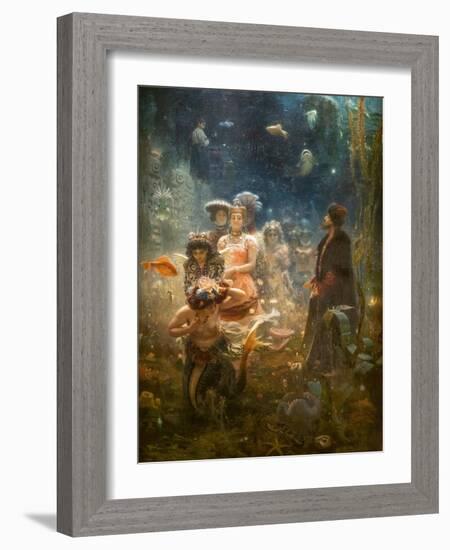 SADKO IN THE UNDERWATER Kingdom, 1876 (Oil on Canvas)-Ilya Efimovich Repin-Framed Giclee Print