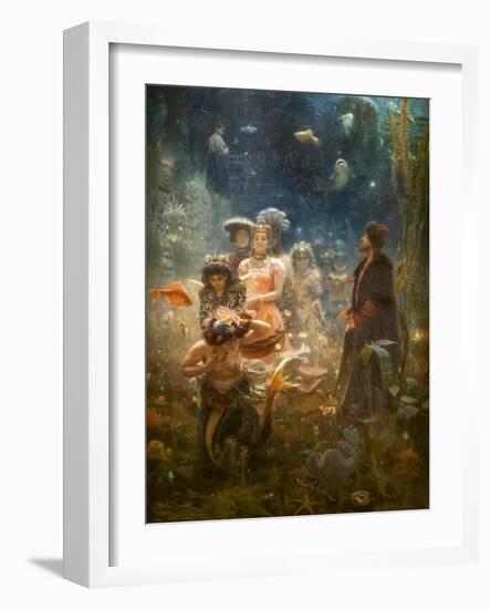 SADKO IN THE UNDERWATER Kingdom, 1876 (Oil on Canvas)-Ilya Efimovich Repin-Framed Giclee Print